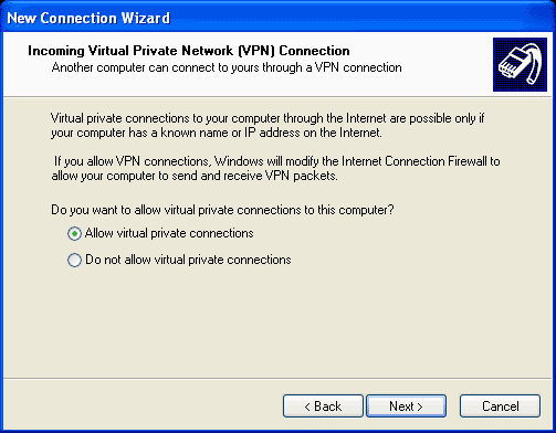 Configure Windows XP Professional to be a VPN server - Setup Vpn On Windows Xp Professional